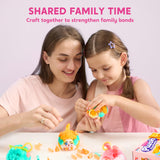 Klever Kits DIY Plush Keychain Making Craft, DIY Arts & Craft Set with 3 Models, Create Your Own Stuffed Keychain for Boys and Girls Ages 6 7 8 9 Klever Kits