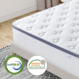 Dourxi King Size Mattress 12 Inch Hybrid Mattress in a Box with Gel Memory Foam, Individually Pocketed Springs for Support and Pressure Relief - Medium Plush Dourxi