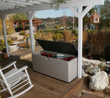 Lifetime 60012 Extra Large Deck Box, 130 Gallon, Desert Sand/Brown Lifetime