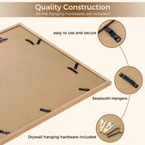 Fun Memories 11x14 Oak Picture Frame for Wall, 11x14 Frame with Matted to 8x10, Solid Wood Picture Frames for Wall Art Photo and Prints (Beige, 1 Pack) Fun Memories