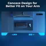 DOMICON Small Gaming Desk with LED Lights & Power Outlets, 55 Inch Computer Desk with Monitor Stand, PC Gaming Table with Carbon Fiber, Black DOMICON