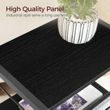 MAHANCRIS Industrial Printer Cart, 3-Tier Mobile Printer Stand, Rolling Cart with Power Outlets and USB Ports, Home Printer Stand with 2 Hooks, for Office, Living Room, Black PTHB40E01 MAHANCRIS