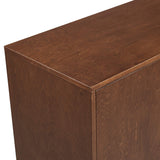 Walker Edison Mid-Century Modern Wood Kitchen Buffet Sideboard Entryway Serving Storage Cabinet Doors-Dining Room Console, 70 Inch, Walnut Walker Edison