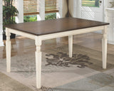 Signature Design by Ashley Whitesburg Cottage Dining Table, Seats up to 6, Brown & Antique White Signature Design by Ashley