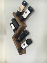Zig Zag Wine Rack Wall Mounted DistressedMeNot