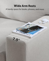 Pipishell Loveseat Couches for Living Room, 65" Modern Couch with Deep Seats and Wide Armrests, Comfortable Love Seat Sofa with Sturdy Frame, Easy to Clean with Removable Covers,Grey Pipishell