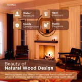 Avana Fireplace Mantel Shelf 48 inches - Natural Mantles for Over Fireplace - Wall Mounted Fireplace Mantels, Handcrafted Wood Mantle Mount, Rustic Brown Floating Mantle Shelves - 48 X 8 X 3 Inch Avana