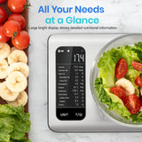 Etekcity Smart Food Kitchen Scale with Nutritional Calculator, Free App with 19 Nutrients Tracking, Calorie, Marco, Digital grams and ounces for weight loss, Premium Stainless Steel, 11lb Etekcity