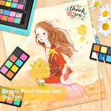 iBayam Art Supplies, 150-Pack Deluxe Wooden Art Set Crafts Drawing Painting Kit with 1 Coloring Book, 2 Sketch Pads, Creative Gift Box for Adults Artist Beginners Kids Girls Boys iBayam