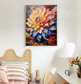 Offito Paint by Numbers Kit for Adults- Flowers Adult Paint by Number Kits on Canvas for Beginners, Flowers DIY Acrylic Oil Number Painting Kits for Home Wall Decor Gift 16"x20" (Without Frame) Offito