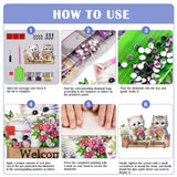 Diamond Art Kits for Adults, DIY Diamond Painting Key Holder for Wall with 3 Hooks for Hanging Keys, Sunglasses, Bag (Cats) WoodArtSupply