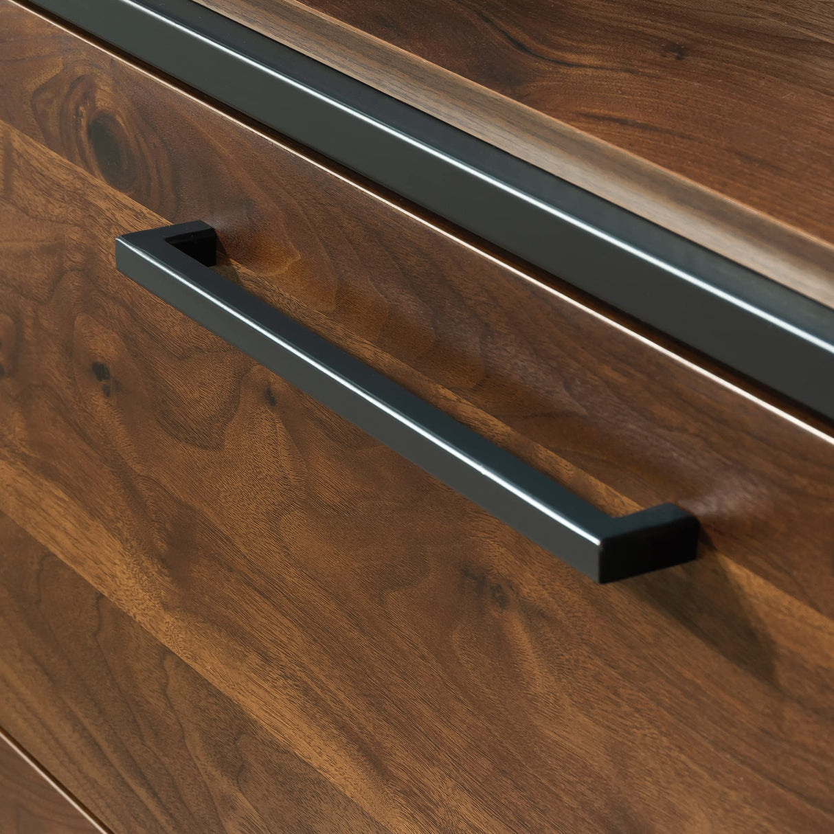 Sauder Lateral File, L: 30.24" x W: 17.24" x H: 29.53", Grand Walnut Finish Sauder