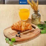 Daniks Acacia Wooden Cutting Board | 9.5x8" | Wood Board Serving Tray | Charcuterie Board | Chopping Boards for Bread, Meat, Fruit, Cheese | Carving Board Daniks