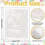 2 Pack Flower Paint by Numbers Kit for Adults, Book Paint by Numbers for Adults, DIY Adult Painting by Numbers Beginners on Canvas Acrylic for Home Wall Art Decor 12x16Inch (Rolled Package) Mandun