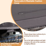 RELAX4LIFE Wicker Outdoor Storage Ottoman, 2-Piece Rattan Footstool w/Removable Cushion, Multipurpose Footrest Stool Side Table Additional Seating, Set of 2 Outdoor Ottomans for Patio Deck (Grey) RELAX4LIFE