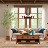 FEELEAD 7ft Faux Olive Tree - Fake Potted Olive Silk Tree with Planter Natural Olive Branches and Realistic Leaves Artificial Tree for Home House Office Decor Indoor FEELEAD