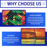 Focart 10 Pack Diamond Painting, Random Diamond Art Kits 5D Full Drill DIY Crafts for Home Wall Decor Gift Focart