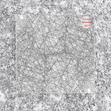 Bgraamiens Puzzle-The Lines -1000 Pieces Black and White Simple Fashion Challenge Blue Board Jigsaw Puzzles Bgraamiens