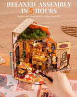 Rolife DIY Miniature House Kit Cheers Bar Dining, 3D Book Nook Bookshelf Decor for Adults, Mini Model House Kits, DIY Crafts Kit Halloween for Adults (Cheers Bar Dining) Rolife