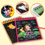 Mocoosy 24 Pack Scratch Art Party Favors for Kids, Birthday Goodie Bag Stuffers, Rainbow Scratch Notebook Bulk Classroom Prizes, Kids Art Craft Kit Back to School Supplies Student Gift from Teacher Mocoosy