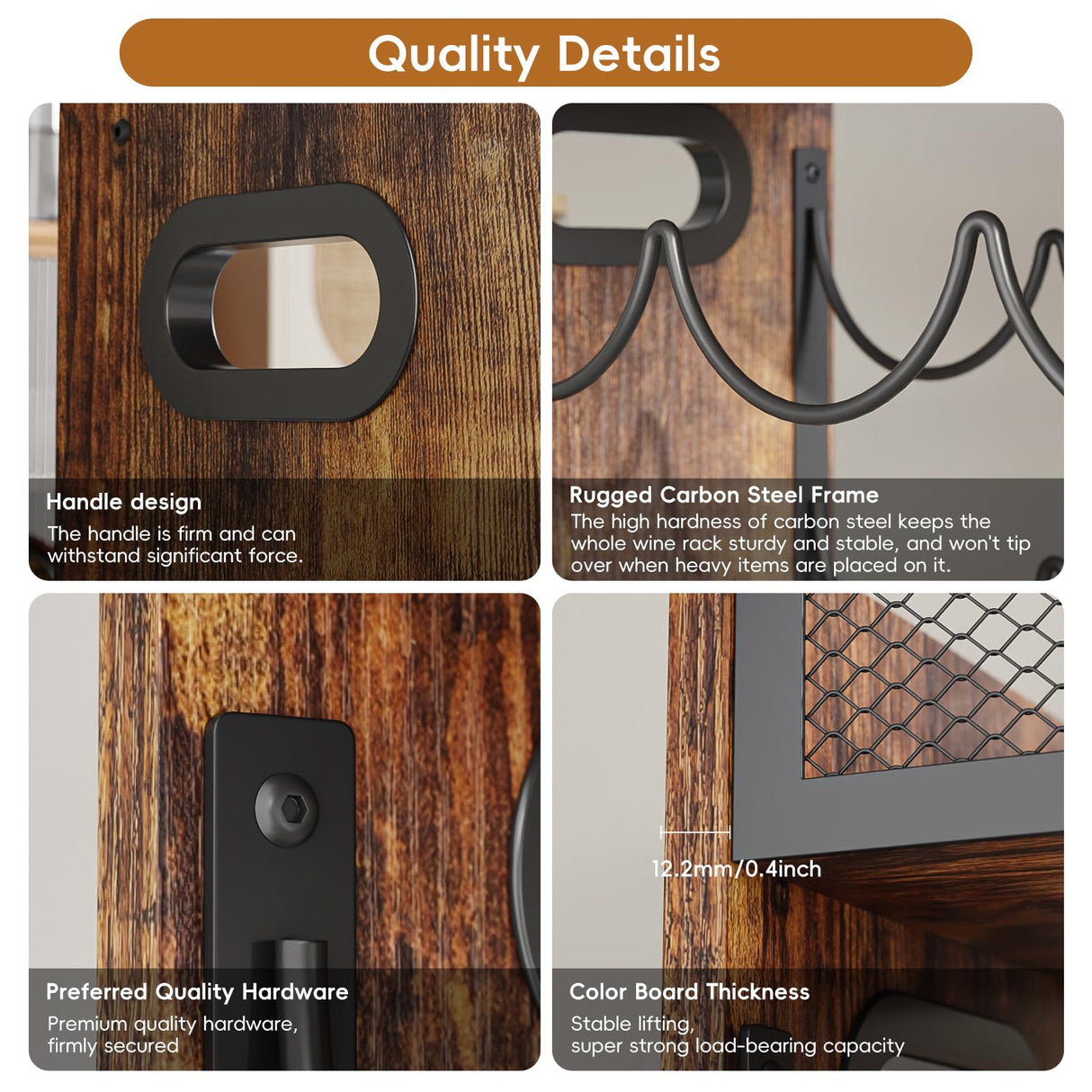 KLM 2-Tier Wine Rack, can Hold 8 Bottles.Suitable for Home Kitchens, Restaurants, Food Pantries, cabinets, and Bars. KLM