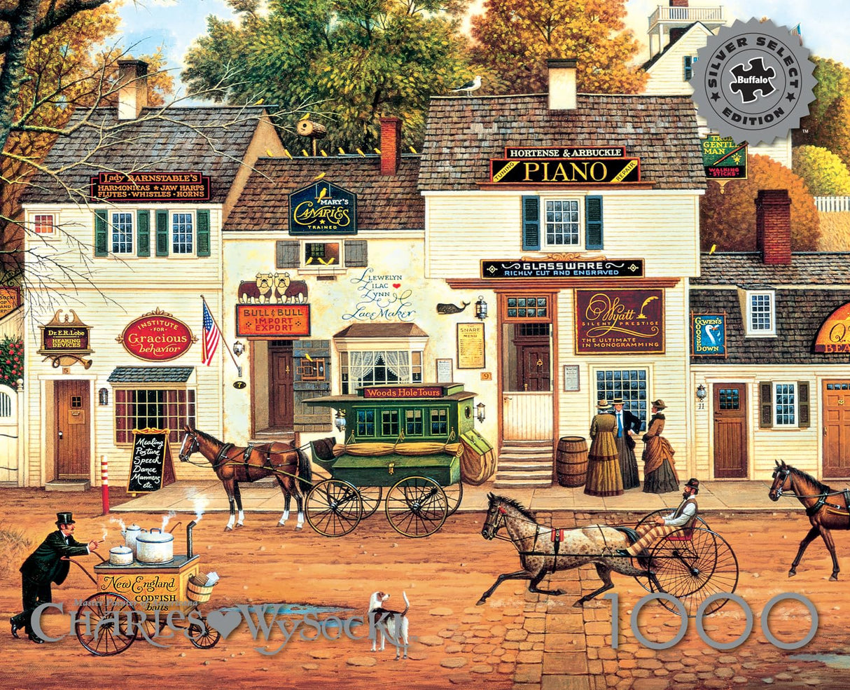 Buffalo Games - Charles Wysocki - Charles Wysocki - Olde Cape Cod - 1000 Piece Jigsaw Puzzle for Adults -Challenging Puzzle Perfect for Game Nights - Finished Size is 26.75 x 19.75 Buffalo Games
