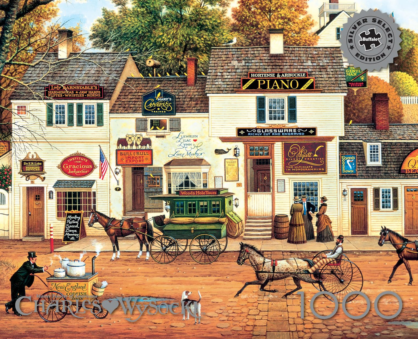 Buffalo Games - Charles Wysocki - Charles Wysocki - Olde Cape Cod - 1000 Piece Jigsaw Puzzle for Adults -Challenging Puzzle Perfect for Game Nights - Finished Size is 26.75 x 19.75