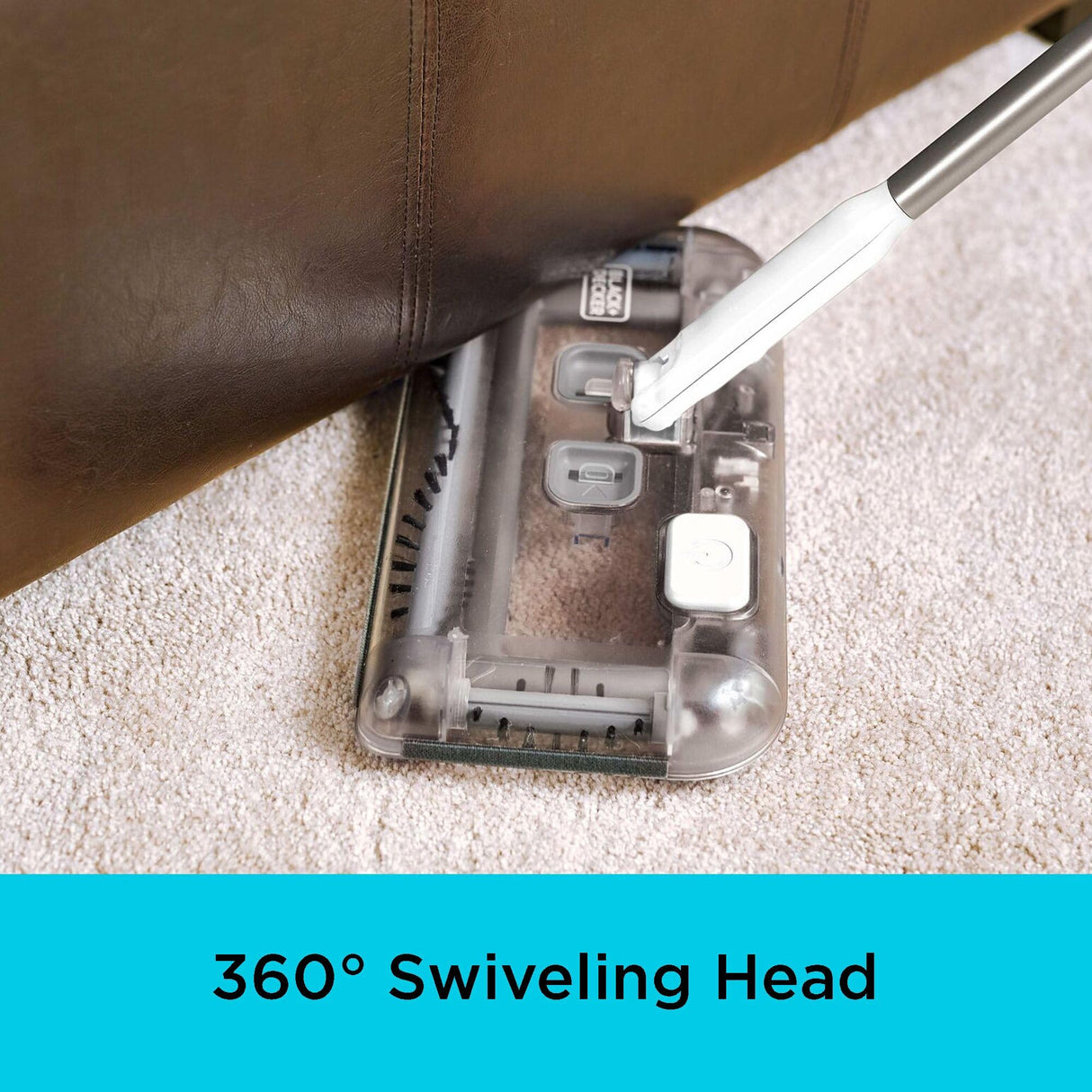 BLACK+DECKER 50 Minute Lithium Floor Sweeper, Multi-Surface Use, Charger Included (HFS115J10) BLACK+DECKER