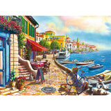 TREFL 1000 Piece Jigsaw Puzzle, Sunny Embankment, Coastal City, Ocean, Adult Puzzles, Trefl 10527 Trefl