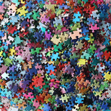 Moruska 1000 Piece Puzzles for Adults Teen - Gradient Color Rainbow Large Round Jigsaw Puzzle Difficult and Challenge Moruska