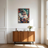 TINDAY Paint by Numbers Kit for Adults Beginner Paint by Number for Adult Gnome Painting by Number for Adults Painting Kits for Adult Christmas Canvas Art Home Decor Santa Claus Wall Art 16x20 in TINDAY