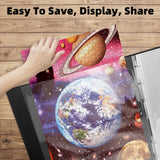 MOZOOSON Puzzle Storage Folder for 1000pcs Puzzle, Jigsaw Accessories with 25 Pockets, Large Capacity Puzzle Organizer, Dustproof and Protective Puzzle Accessory, for Puzzle Enthusiasts MOZOOSON