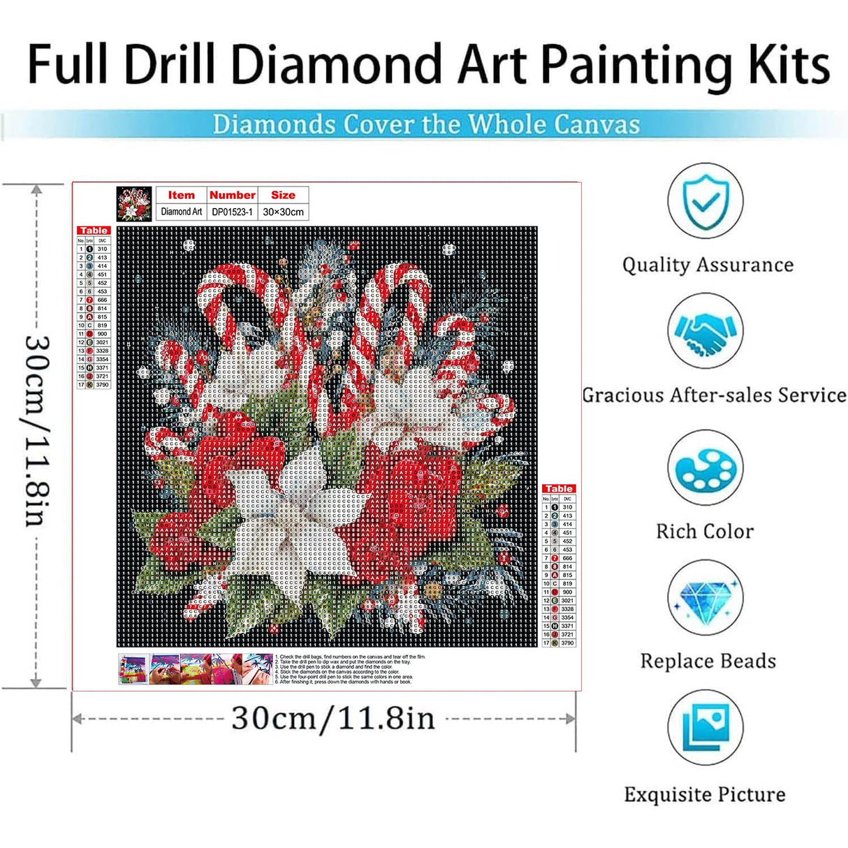 Diamond Art Kits for Adults Beginner, 4 Pack Christmas DIY Modern Diamond Painting Kits 5D Diamond Dots Gem Art Crafts with Tools,Round Full Drill Funny Crafts for Home Wall Decor&Gift-12x12 inch Fairyland JinWenn