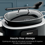 Ninja MC1010 Foodi PossibleCooker PLUS - Sous Vide & Proof 6-in-1 Multi-Cooker, with 8.5 Quarts, Slow Cooker, Dutch Oven & More, Glass Lid & Integrated Spoon, Nonstick, Oven Safe Pot to 500°F, Black Ninja