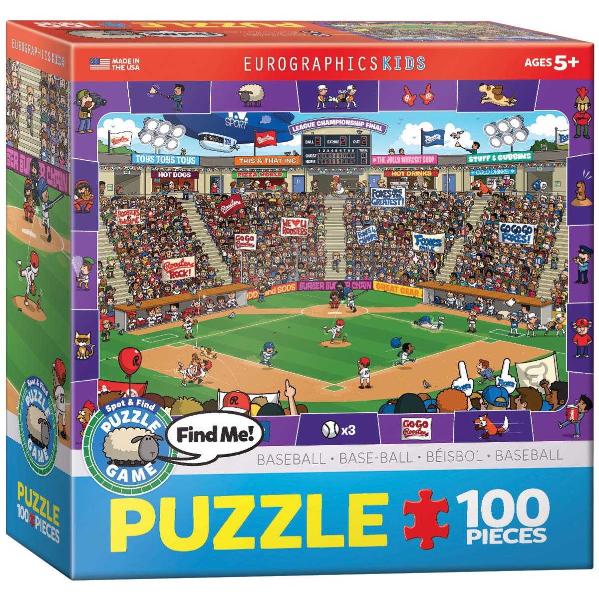 Baseball - Spot and Find 100-Piece Puzzle, Star EuroGraphics