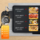 AEWHALE Electric Nonstick Extra Larger Griddle Grill-35" Teppanyaki Grill BBQ with Adjustable Temperature &Insulated Handles for Indoor/Outdoor AEWHALE