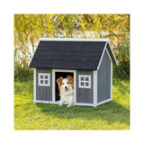 TRIXIE Natura Barn Style Dog House – Dog House for Medium Dogs with Weatherproof Sealer & Peaked Roof, Wooden Dog House with Adjustable Legs for Small to Medium-Sized Dogs – 41 x 27.75 x 36 in TRIXIE