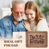 The Grillfather Walnut Cutting Board, Gifts for Dad Ideas, Cool Kitchen Gifts for BBQ, Grill Masters, Birthday Christmas Gifts for Men, Dad, Grandpa, Husband GiltGlimmer