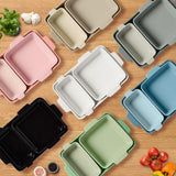 Best Choice Products Bakeware Set, Baking Dish Set, 3-Piece Nonstick, Toxin-Free, Ceramic, Casserole, Bread Loaf, Square Pan, Space-Saving Nesting Design - Sage Green Best Choice Products