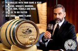 Personalized 1 Gallon Oak Wine Barrel with Stand, Bung, and Spigot (5 liter) | Age Cocktails, Wine, Mead and More! | Custom Engraved Vineyard Bistro THOUSAND OAKS BARREL
