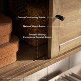 mopio Lauren 31" Floating Shelf, Multi-Purpose Modular Under TV Display Shelf, TV Stand, Wall Mounted Wood TV Cabinet, Nightstand, Modern Side Table, Farmhouse End Table, Bedside Shelf (Oak, Single) mopio