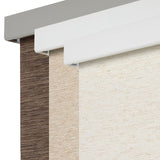 Persilux Free-Stop Cordless 100% Blackout Roller Shades for Windows, Natural Woven Fabric UV Protection Privacy Thermal Insulated Window Blinds for Indoor Windows, Home, Bedroom, Khaki 34" W x 64" H Persilux