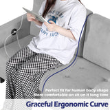 STHOUYN Comfy Loveseat Sofa Small Grey Couch Small Spaces, Small Love Seat Bedroom, Mid Century Modern Couches Living Room Dorm Office, 2 Seater Tufted Sofas, 57”W (Light Grey (Love seat)) STHOUYN