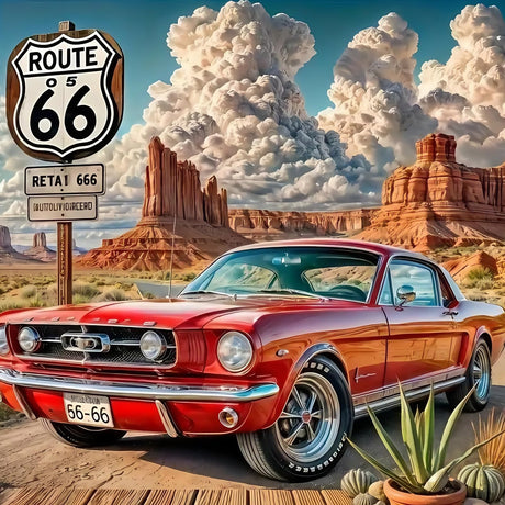 CSZPPQAF 5D Diamond Art Kits for Adults Beginners, Desert Landscape Adult Diamond Painting Kits, DIY Full Drill Round Gem Art Paint by Diamonds Dots Crafts Kits for Home Decor 13.78x13.78 Inch CSZPPQAF