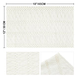 Artoid Mode Beige Farmhouse Woven Rustic Hollow Placemats Set of 4,12x18 Inch Seasonal Holiday Table Mats Party Kitchen Dining Decoration Artoid Mode