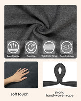 Highwild Hammock Chair Hanging Rope Swing - Max 500 Lbs - 2 Cushions Included - Steel Spreader Bar with Anti-Slip Rings - for Any Indoor or Outdoor Spaces (Grey) Highwild