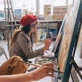 ARTEZA Stretched Canvas, 18 x 24 Inches, Pack of 4, Blank White Large Canvas for Painting for Acrylic, Oil and Gouache Paints ARTEZA