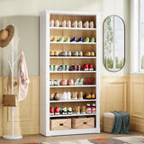 Tribesigns 8-Tier Shoe Rack, Wooden Freestanding Shoe Storage Cabinet for 32-40 Pairs, 70.9-Inch Tall Shoe Organizer Shelf for Entryway, Closet Tribesigns