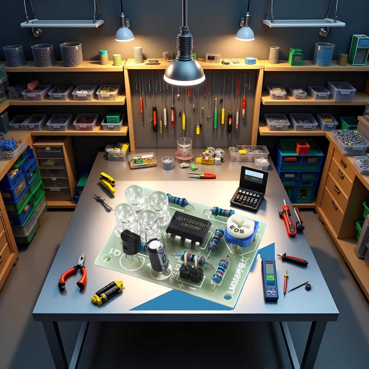 Soldering Practice Kit Learn to Solder Kits DIY Electronic Soldering Project Learning Board Soldering Stations Soldering and Desoldering Equipment Calsgkspray