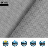 TANG 15' x 15' x 15' Sun Shade Sail Equilateral Triangle Permeable Canopy UV Block Shade Cloth for Patio Outdoor Backyard Pergola Porch Deck Garden Carport Awning, Light Grey TANG